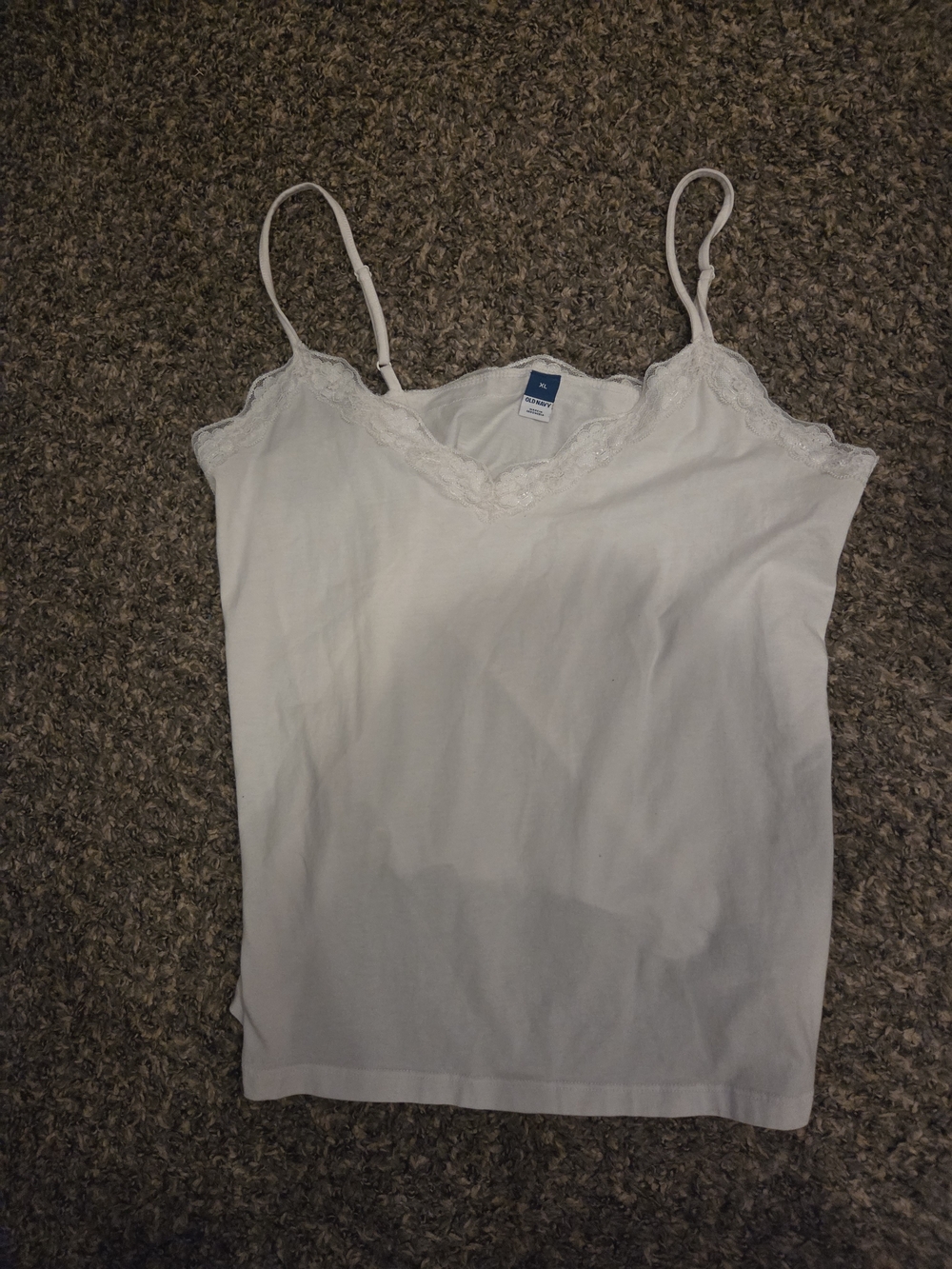 Women's Lace-Trim White Camisole